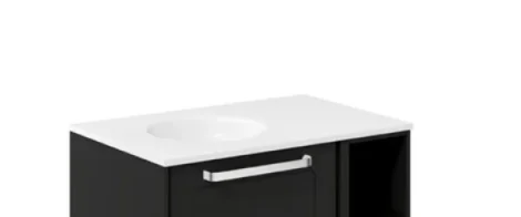 Crosswater Infinity Basin 0TH 700 Right Hand Polar White detail view - Image 2