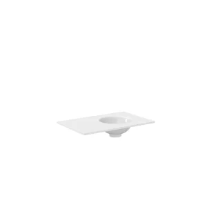 Crosswater Infinity Basin 0TH 700 Right Hand Polar White
