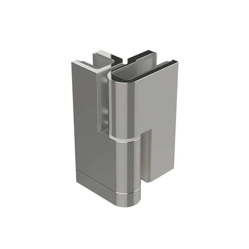 Crosswater Gallery Deflector Panel Hinge x2 Brushed Nickel product image - Image 1