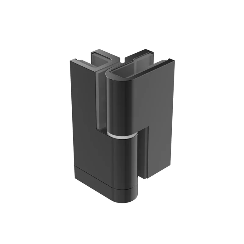 Crosswater Gallery Deflector Panel Hinge x2 Matt Blk product image - Image 1