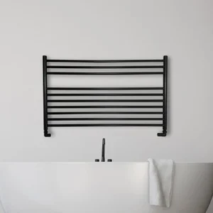 Jis Newick 1000 Heated Towel Rail 600 X 1000mm Electric Only Black