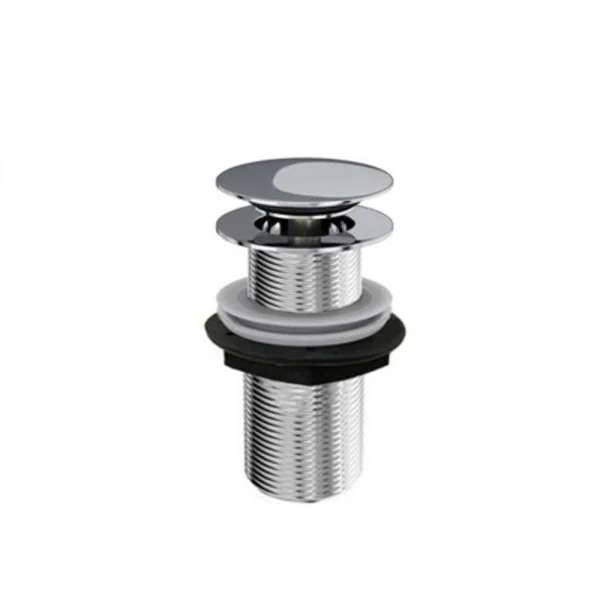 Burlington Unslotted Click Clack Basin Waste Chrome