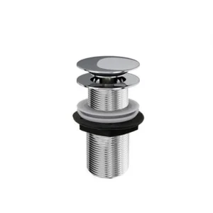Burlington Unslotted Click Clack Basin Waste Chrome