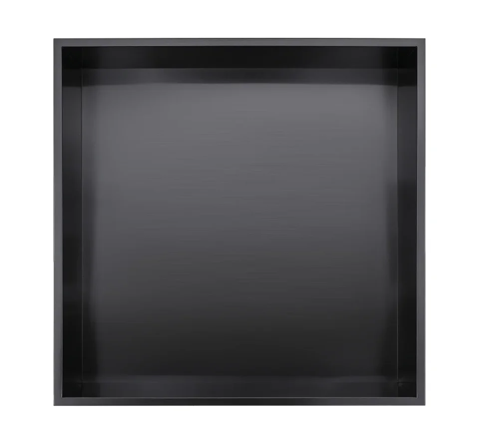 Ava Shower Niche 30x30 Brushed Black product image - Image 1