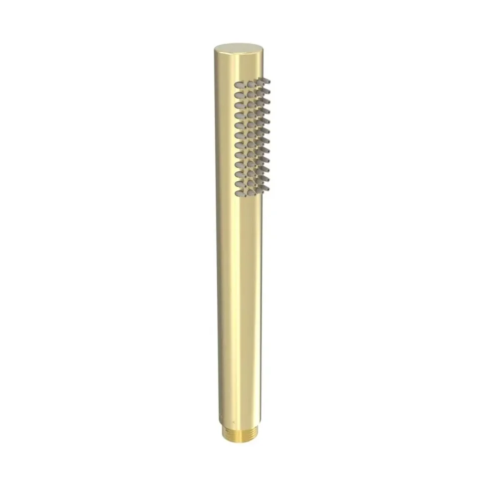 Saneux Cos Slim Round Shower Handset - Brushed Brass product image - Image 2