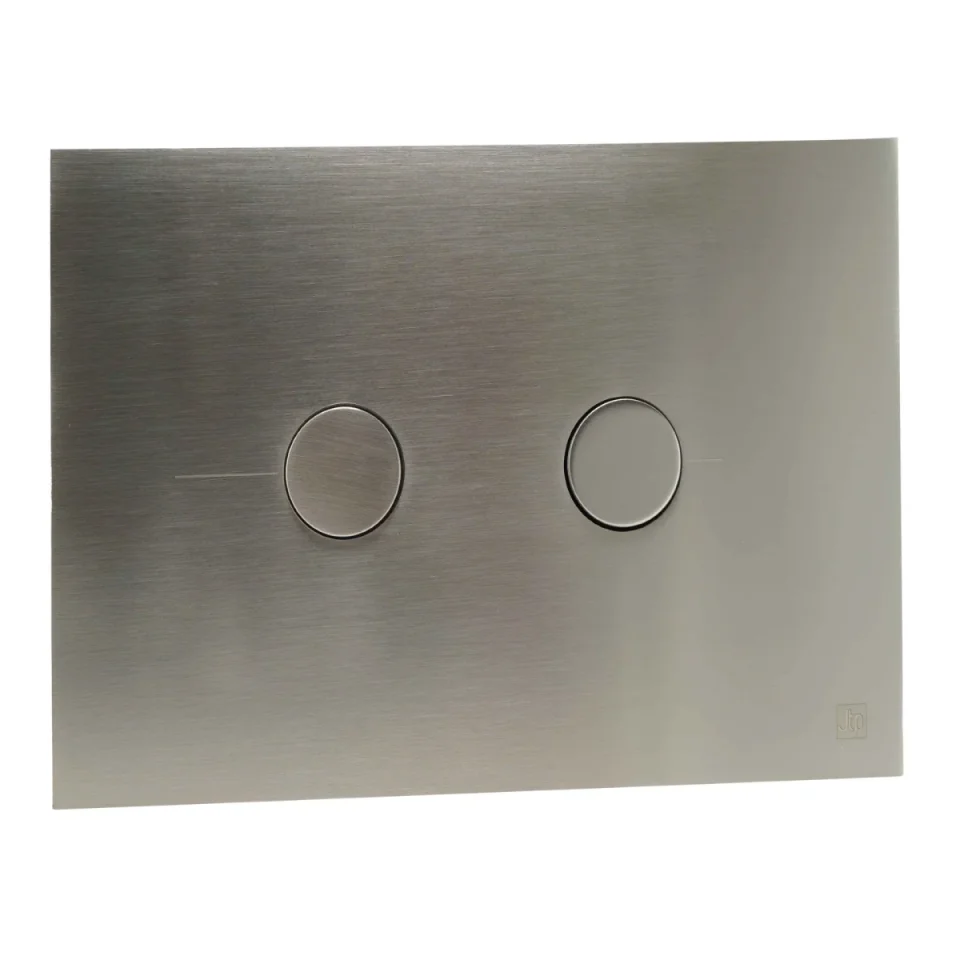 Just Taps Metal Pneumatic Flush Plate Brushed Stainless Steel detail view - Image 7