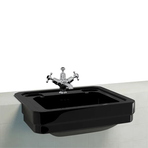 Burlington Bb Semi Recessed Basin 58cm 2th Jet