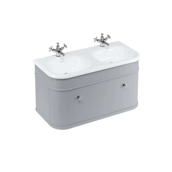 Burlington Chalfont Single Drawer Unit 1000mm Grey detail view - Image 2