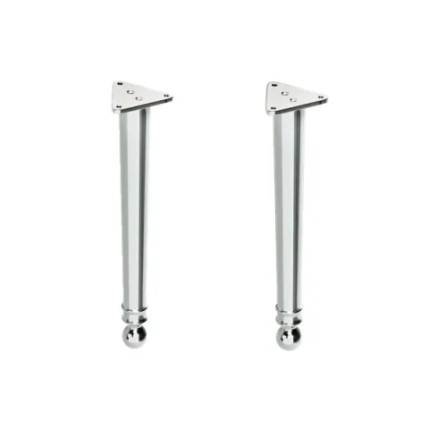 Burlington Chalfont Legs (pair) Chrome detail view - Image 3
