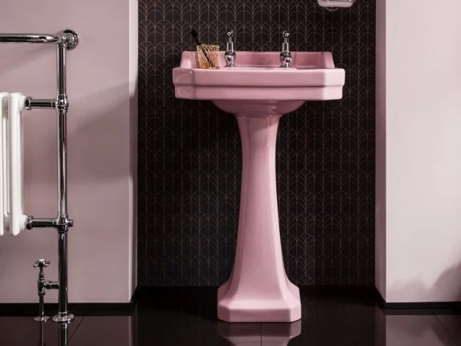 Burlington Standard Pedestal Confetti Pink detail view - Image 2