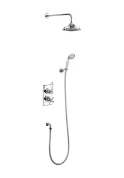 Burlington Trent 2 Outlet Concealed Divertor Shower Chrome detail view - Image 4