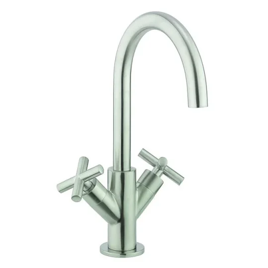 Crosswater MPRO Crosshead Basin Mono Brushed Nickel detail view - Image 4
