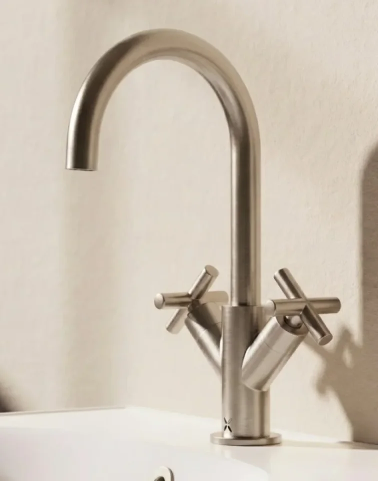 Crosswater MPRO Crosshead Basin Mono Brushed Nickel detail view - Image 7