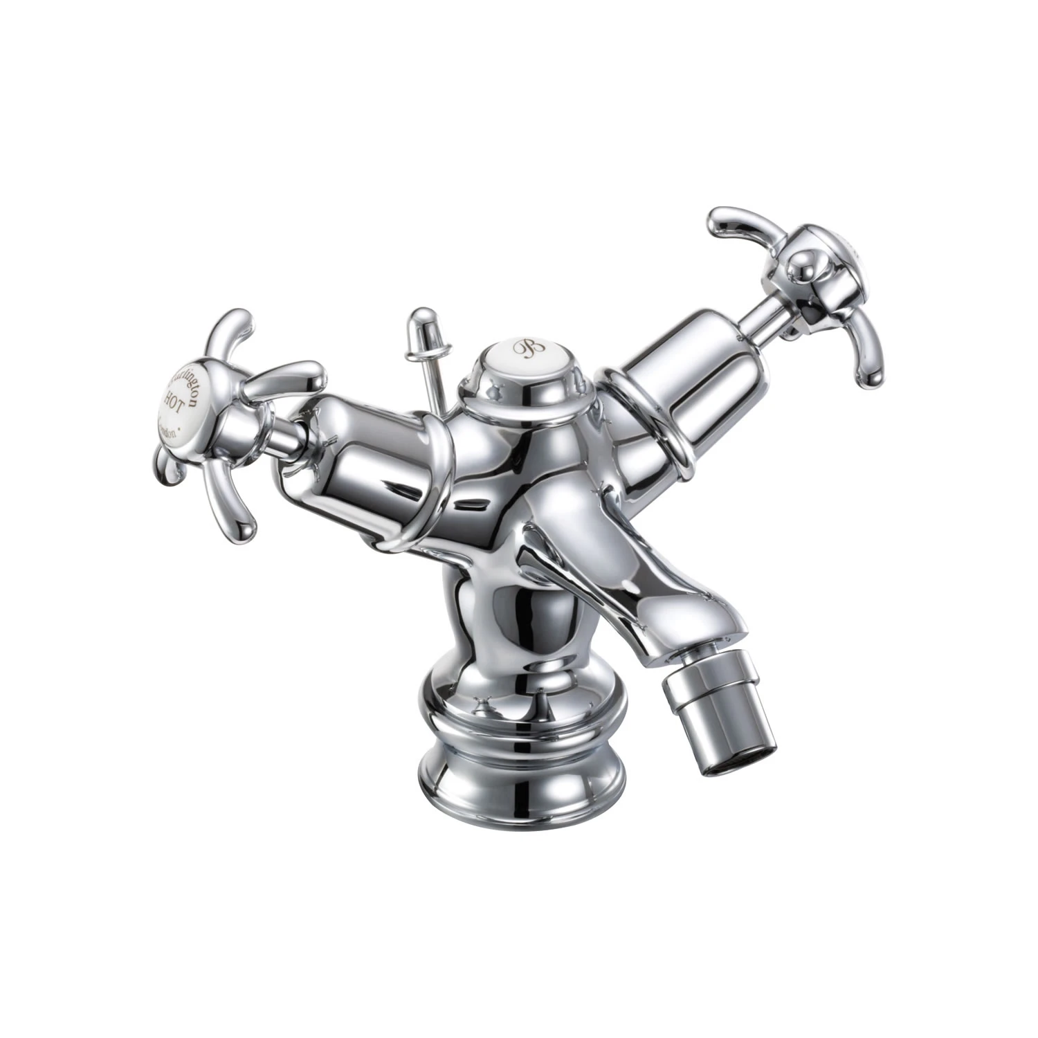 Burlington Burlinton Qt 1th Bidet Mixer + Puw (no Heads) Chrome