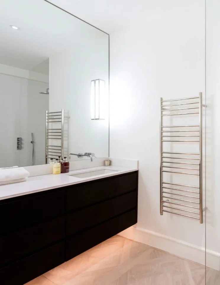 Jis Ashdown 620 1250 X 620mm Radiator For Cylindrical Electric Only Heating Polished Stainless Steel product image - Image 3
