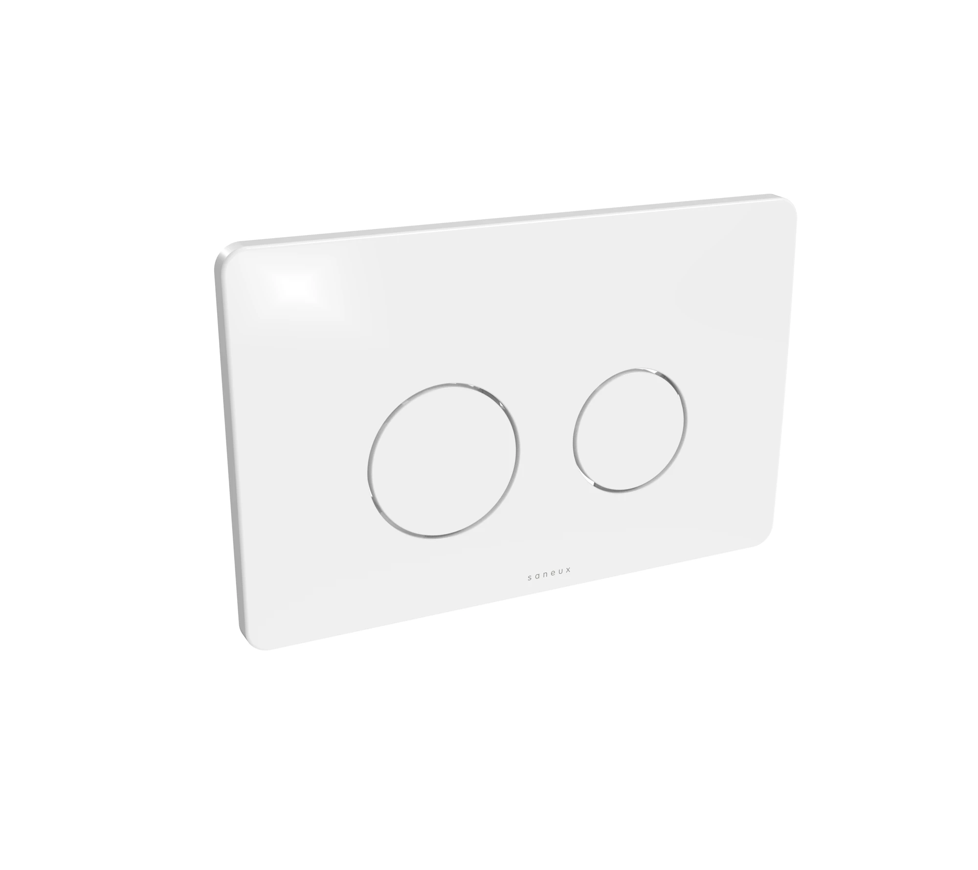 Saneux Flushe 2.0 Dot Flush Plate - Gloss White