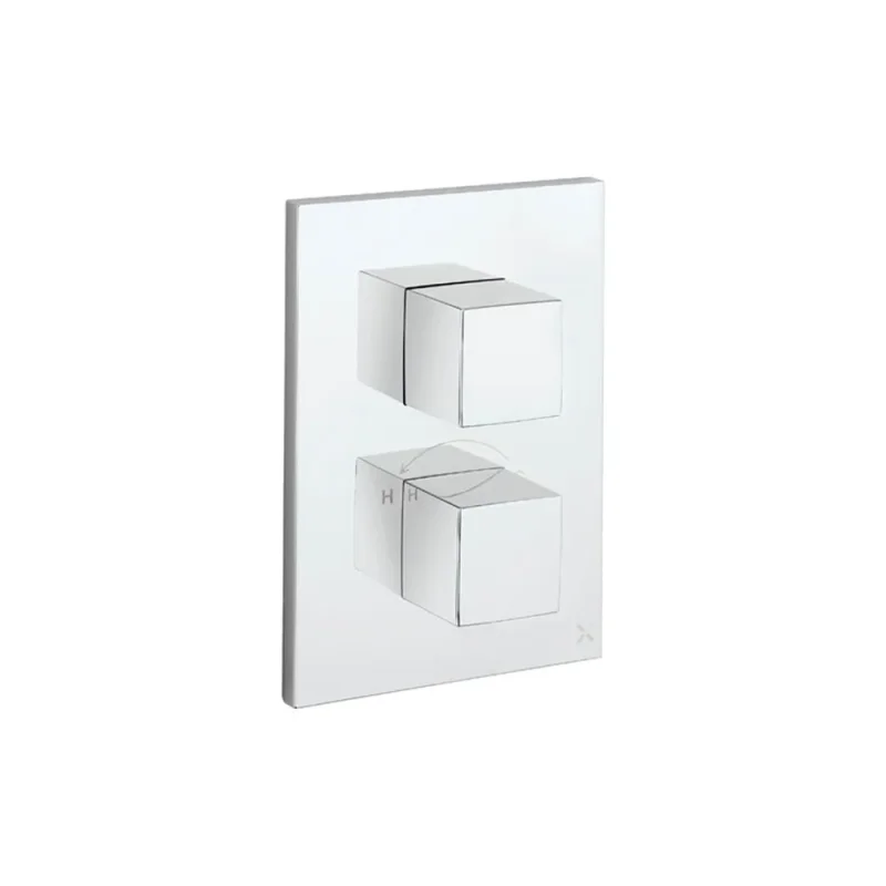 Crosswater Crossbox Verge 3 Outlet Trim & Levers Chrome product image - Image 3