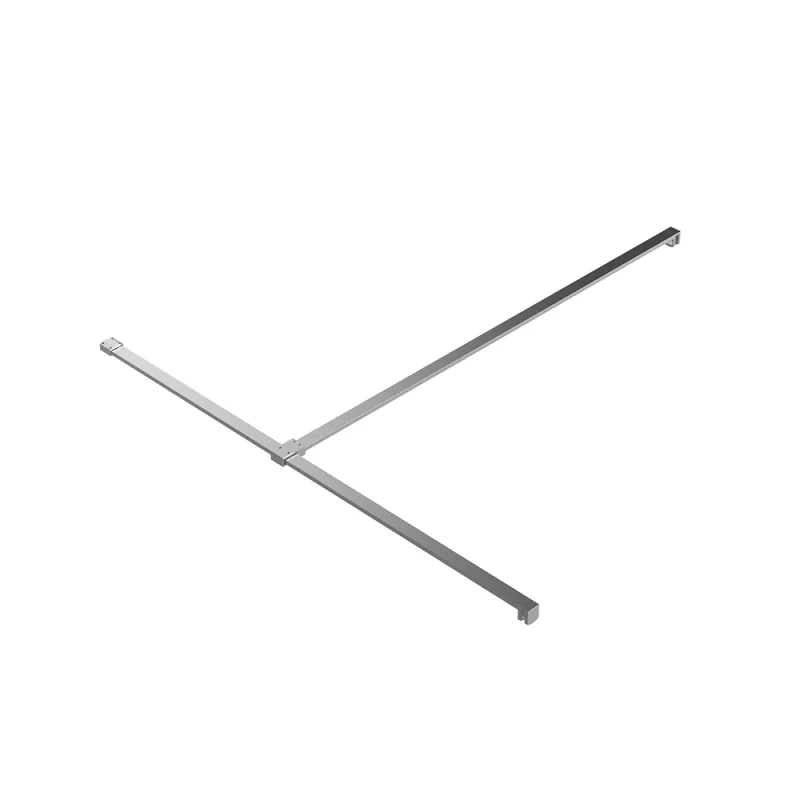 Crosswater Gallery T Brace Bar Brushed Nickel product image - Image 4