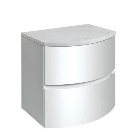 Crosswater Svelte Worktop 605x457x25 Carrara (unit only)