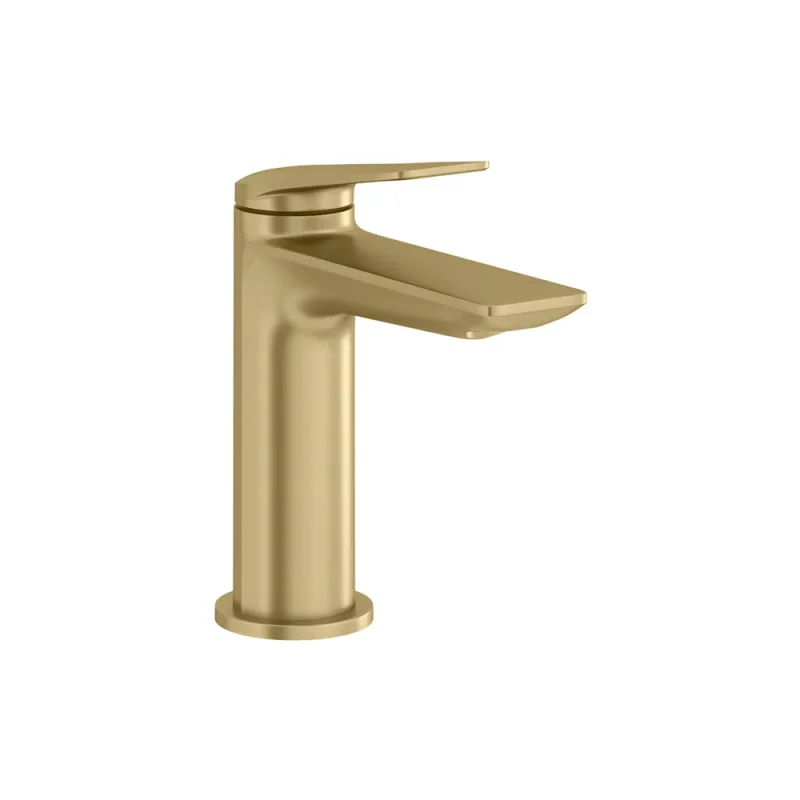 Britton Greenwich Mono Basin Mixer Brushed Brass product image - Image 5
