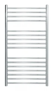 Jis Steyning 520 Heated Towel Rail 1000 X 520mm Cylindrical Electric Only Stainless Steel Polished