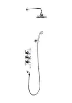 Burlington Trent 2 Outlet Concealed Shower Valve Chrome product image - Image 1