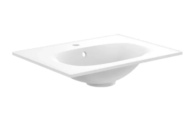 Crosswater Furniture Basin 600 1TH O/F White detail view - Image 3
