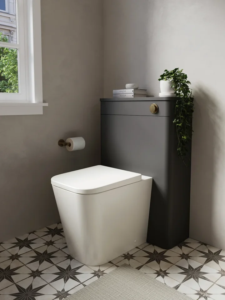 Saneux Hyde 60cm Wc Unit - Matte Anthracite detail view - Image 2