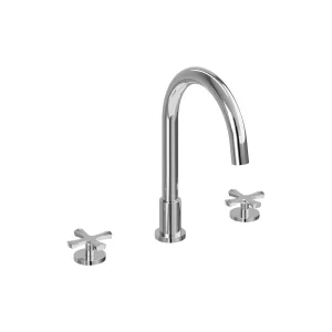 Burlington Riviera 3 Hole Bath Set Deck Chrome