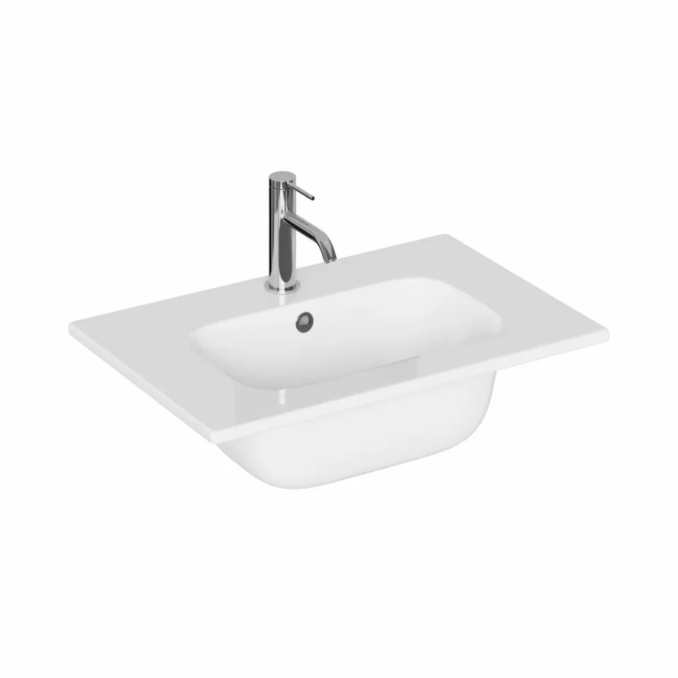 Britton Hackney Basin 600mm 1th White product image - Image 1
