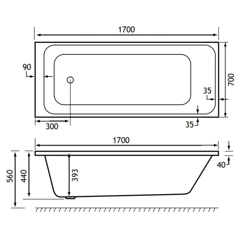 Eastbrook Malin Se 1700x700 (440) 5mm White product image - Image 4
