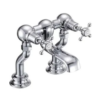 Burlington Qt Claremont Regal Deck Bath Chrome detail view - Image 2