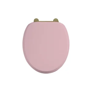 Burlington Bespoke Seat Pink With Gold Hinges