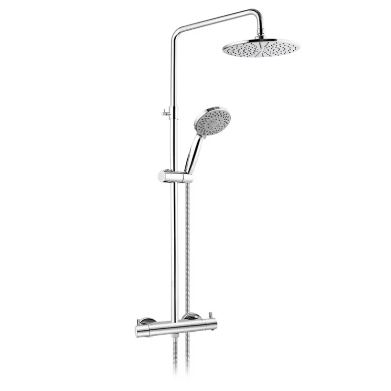 Just Taps Florence Thermostatic Bar Valve With 2 Outlets Chrome detail view - Image 3