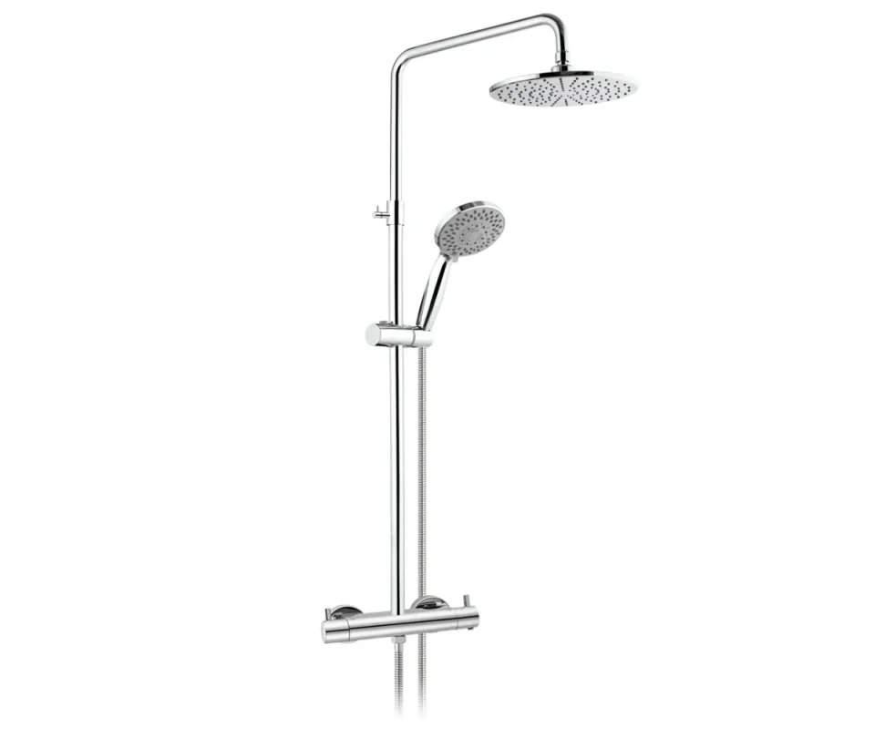 Just Taps Florence Thermostatic Bar Valve With 2 Outlets Chrome product image - Image 5
