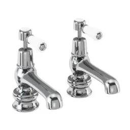 Burlington Qt Kensingtn Regal Bath Taps Chrome detail view - Image 2
