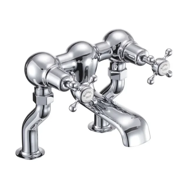 Burlington Qt Claremont Deck Bath Filler Chrome detail view - Image 2