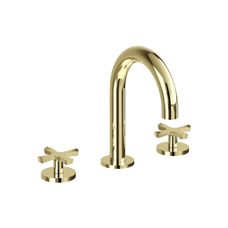 Burlington Riviera 3 Hole Deck Basin Mixer Gold product image - Image 3