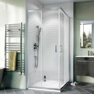 Crosswater Kai 6 Corner Entry Sliding Door 900 Silver