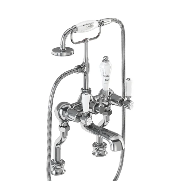 Burlington Qt Kensington Regal Deck Bath Shower Mixer Chrome