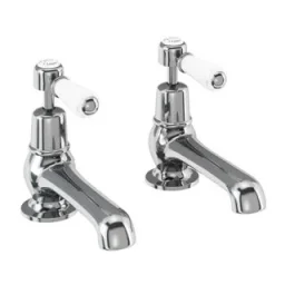 Burlington Qt Kensington Bath Taps Chrome detail view - Image 2