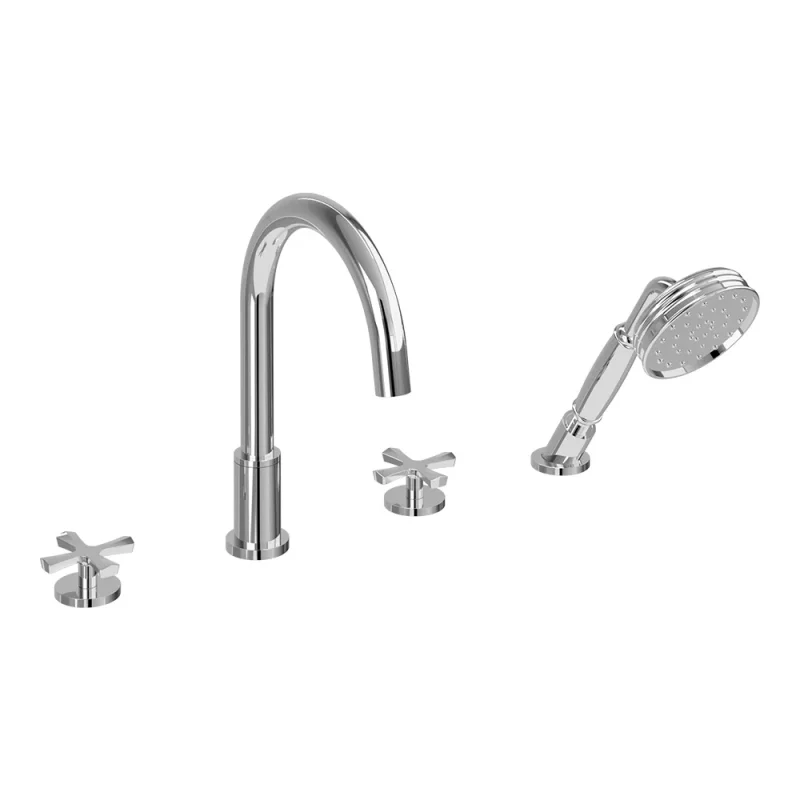 Burlington Riviera 4 Hole Bath Set Chrome product image - Image 1
