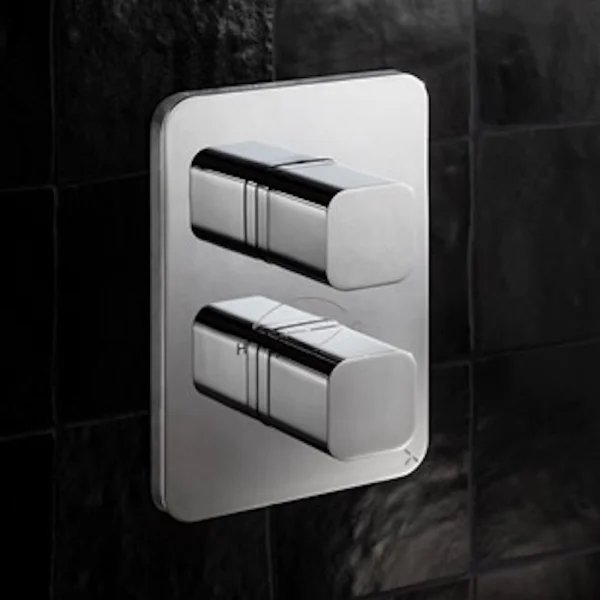 Crosswater Atoll/Glide II/Marvel Crossbox 3 Outlet Trimset & Handles Stainless Steel