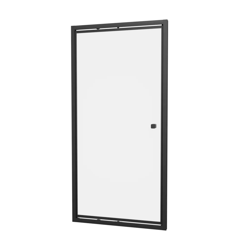 Crosswater 6mm Infold Door 800 Matt Black product image - Image 1