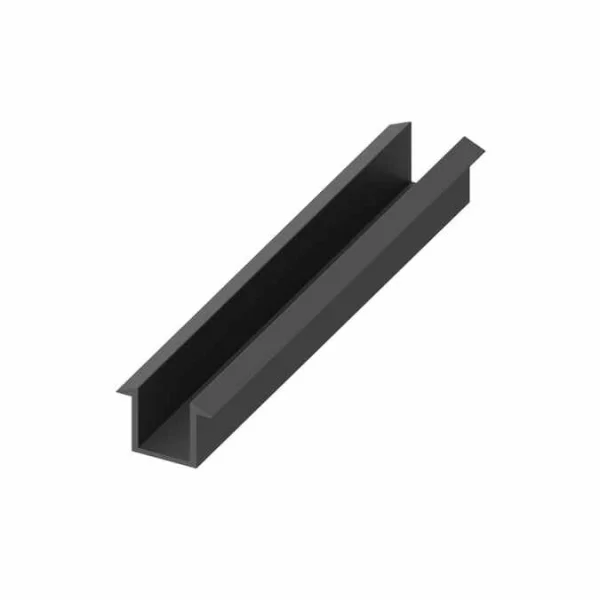 Abacus Glass Threshold Trim Piece - Black - 1200mm