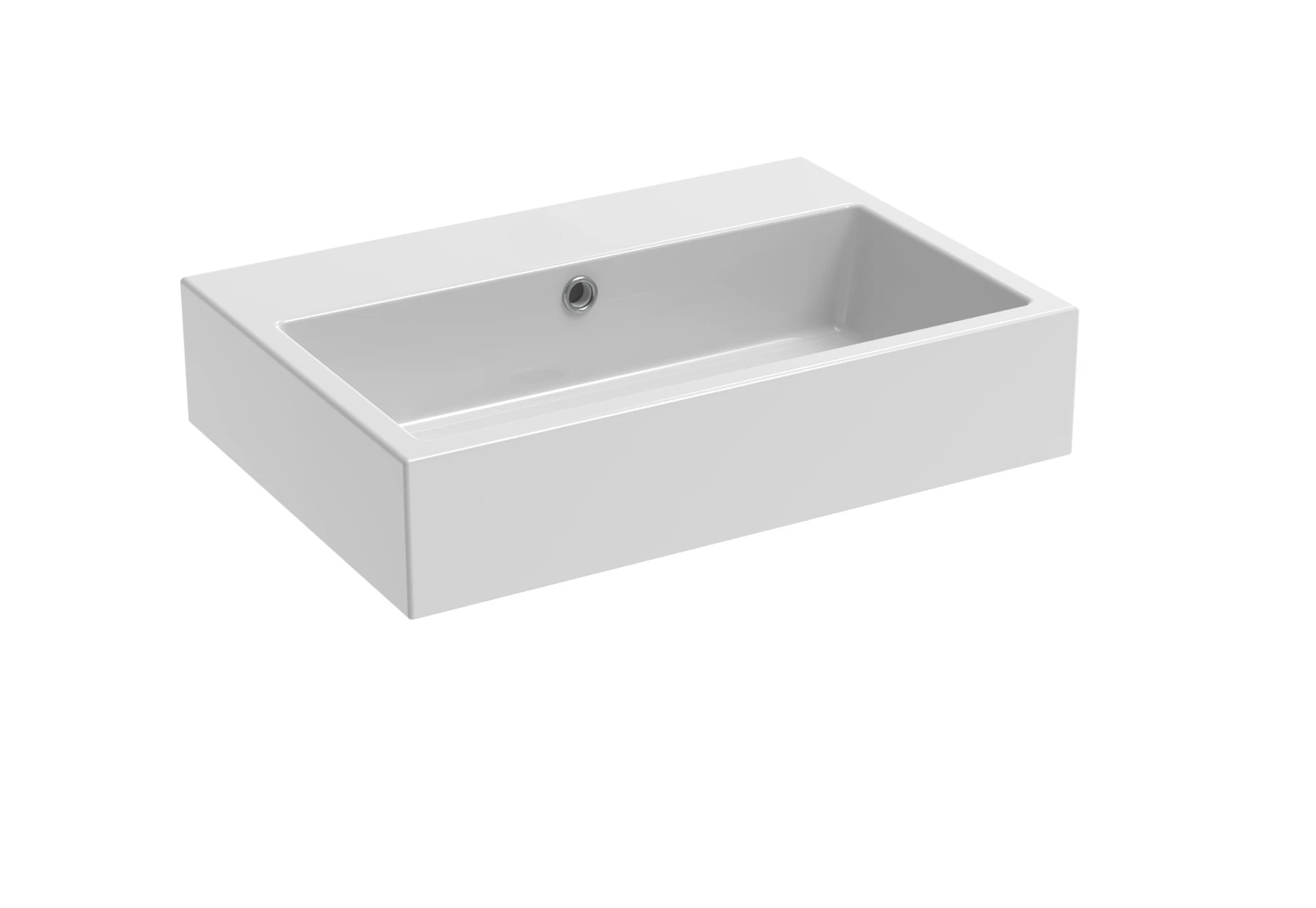 Saneux Matteo 60x42cm Washbasin 0th - Gloss White