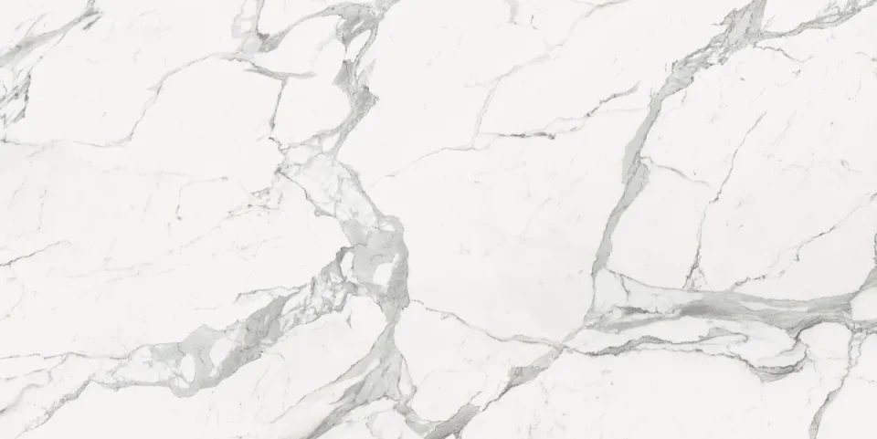 European Tiles Marmo STATUARIO LUX 120 X 20 Rectified Matte Tile detail view - Image 2
