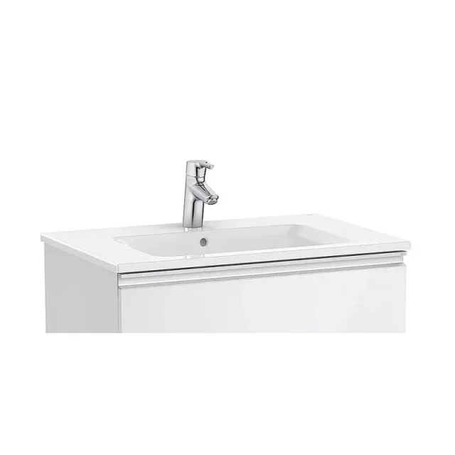 Roca The Gap Washbasin 700mm 1th White detail view - Image 3