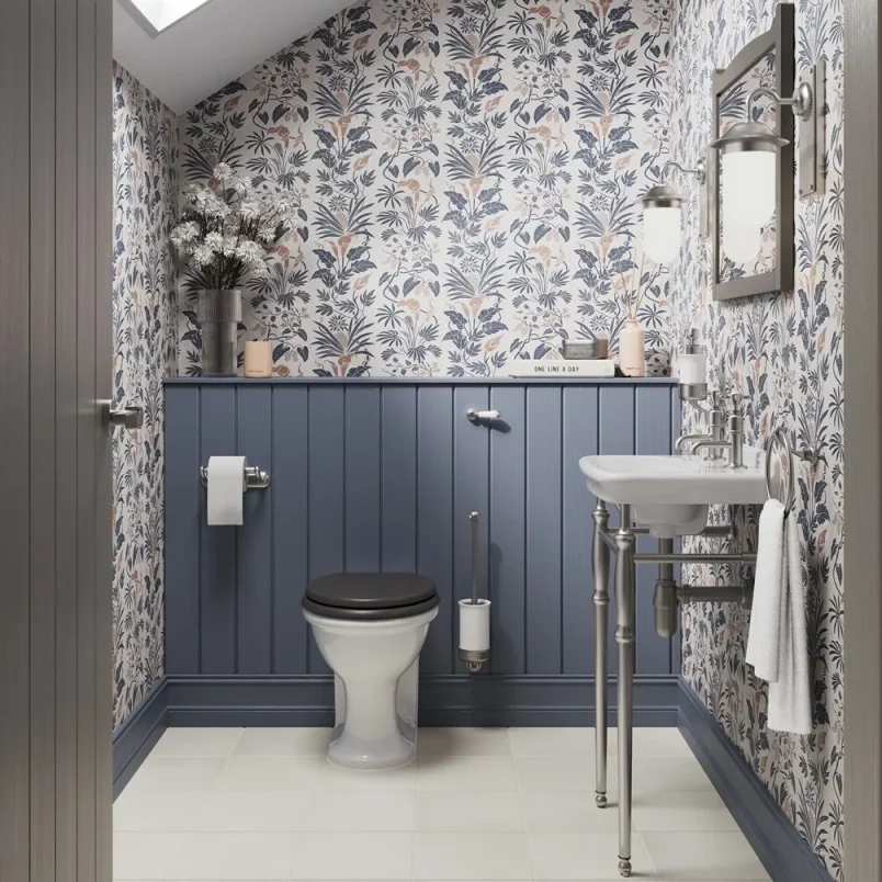 Burlington Guild Back To Wall Pan White detail view - Image 7