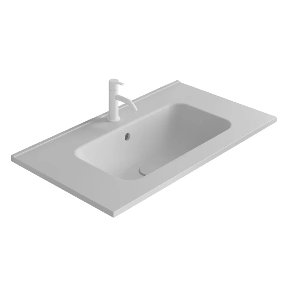 Frontline Royo Enzo Ceramic Basin 60 Gloss White product image - Image 2